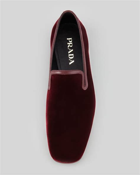 prada purple slip ons